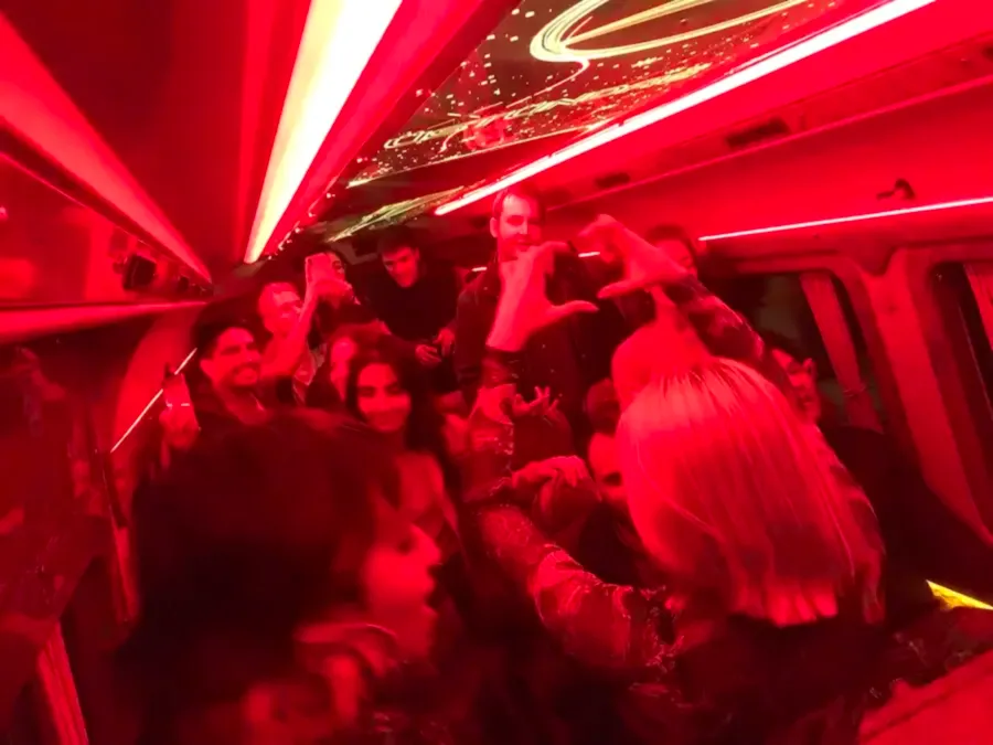 People in Party Bus